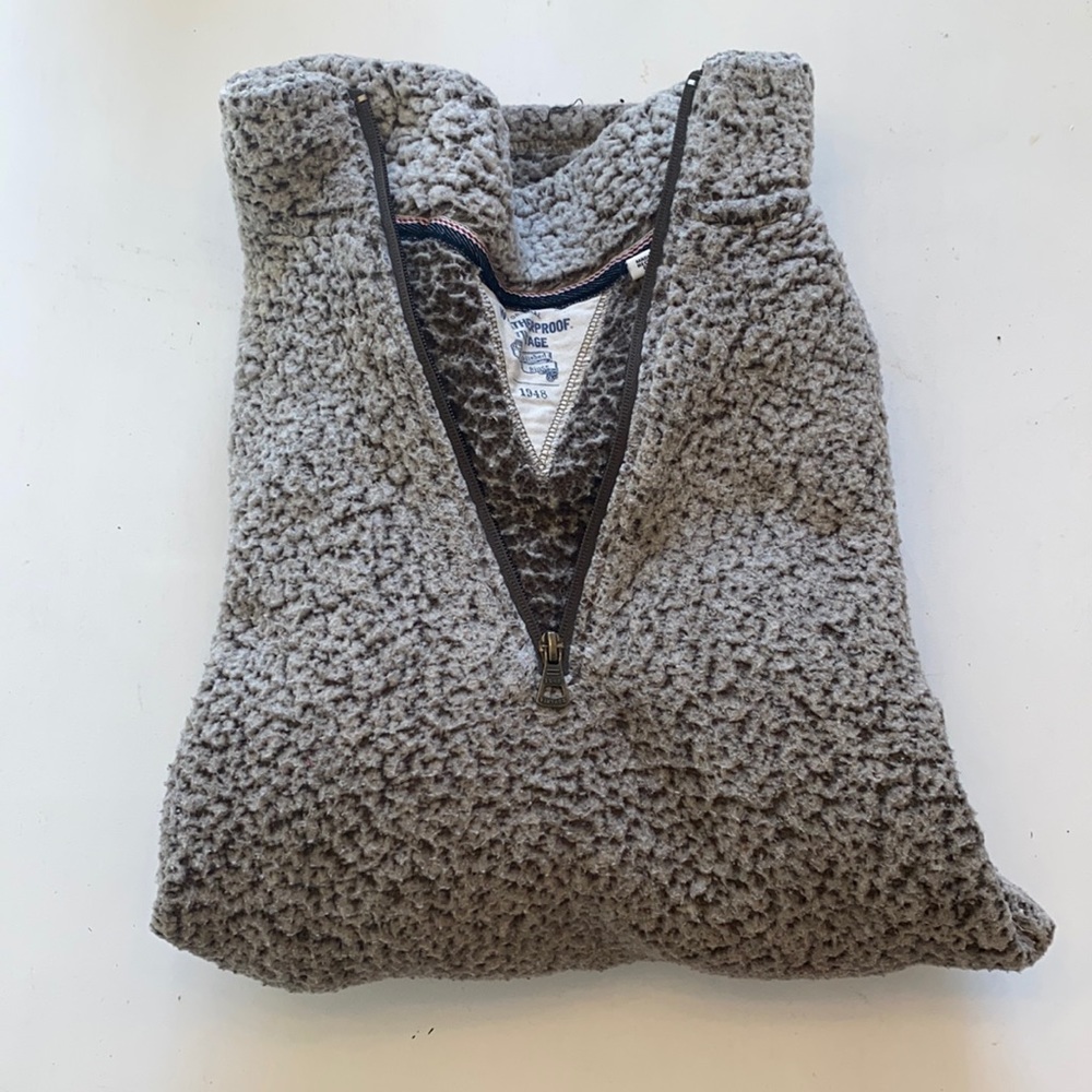 XL brown pullover Sherpa